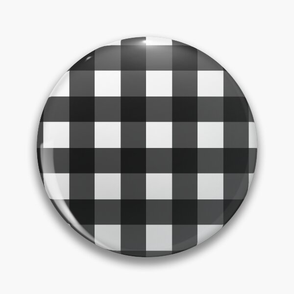 Item preview, Black and White Buffalo Plaid Pattern designed and sold by Bumblefuzzies.