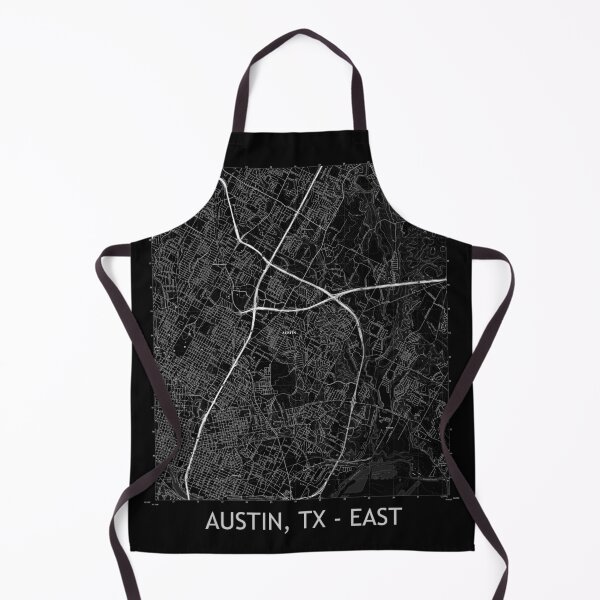 Item preview, Austin, TX - EAST Topographical Map Black designed and sold by PGHPhotoCo.