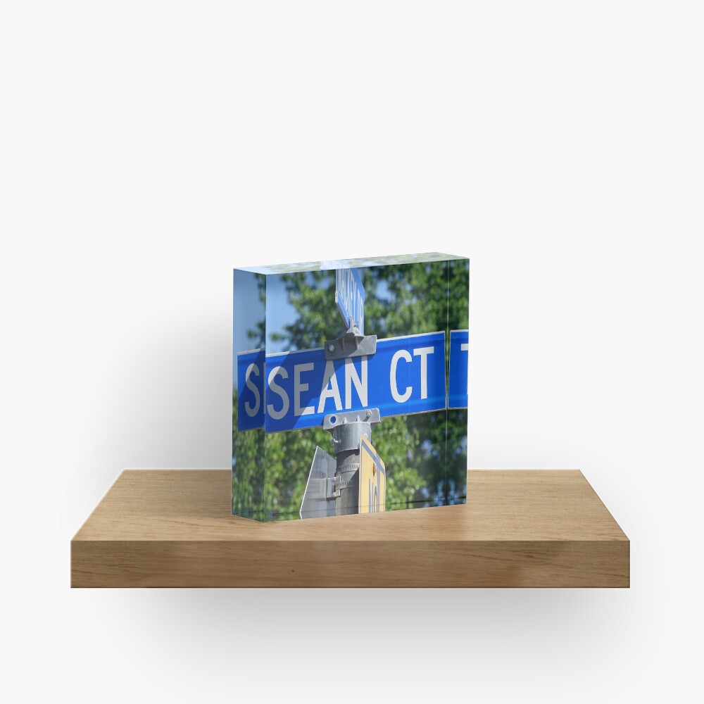 Sean, Sean mask, Sean socks, Sean sticker, Sean magnet, Sea puzzle Acrylic Block