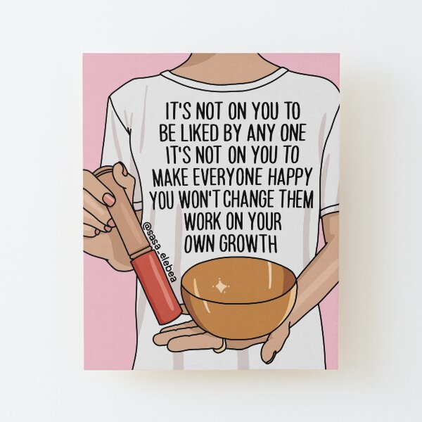 Not on you by Sasa Elebea Wood Mounted Print