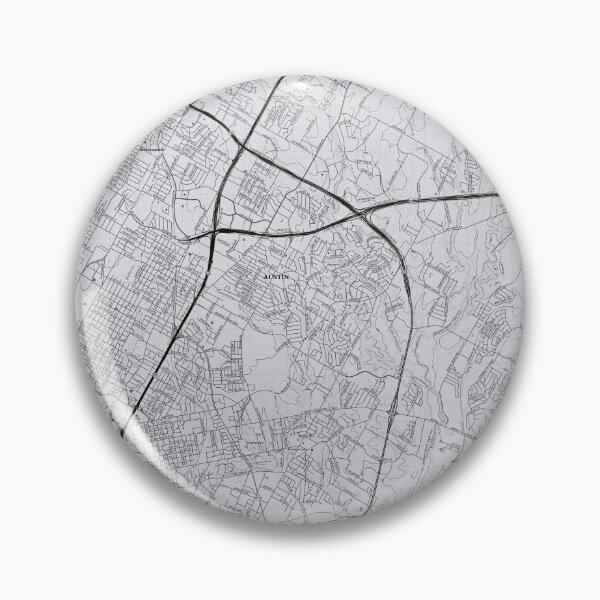 Item preview, Austin, TX - EAST Topographical Map Grey designed and sold by PGHPhotoCo.