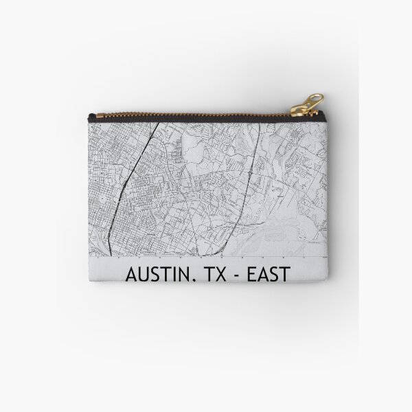 Item preview, Austin, TX - EAST Topographical Map Grey designed and sold by PGHPhotoCo.