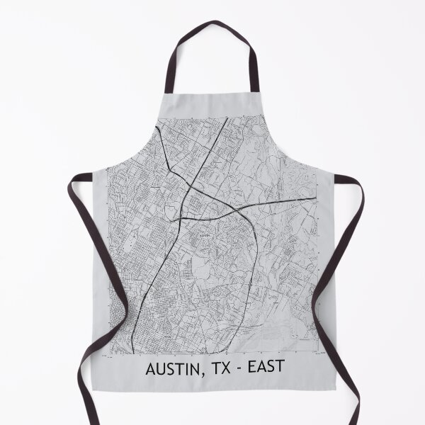 Item preview, Austin, TX - EAST Topographical Map Grey designed and sold by PGHPhotoCo.