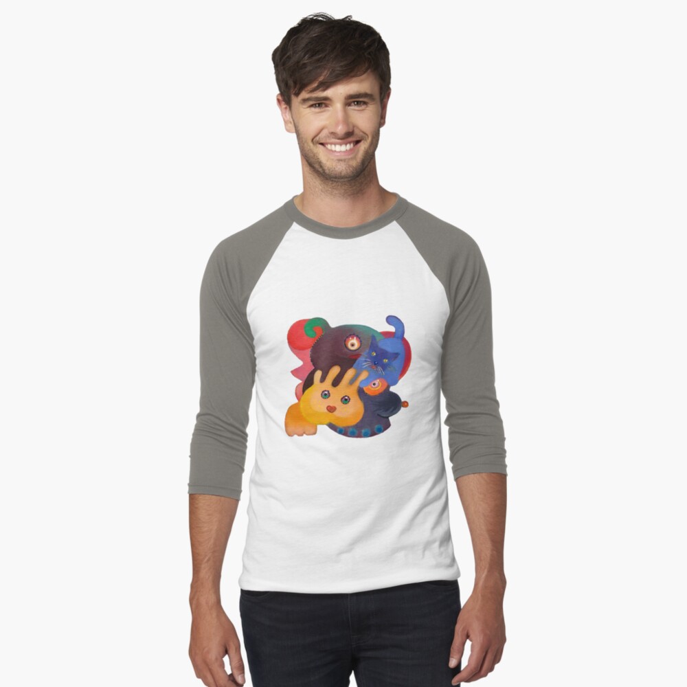 Item preview, Baseball ¾ Sleeve T-Shirt designed and sold by AnnetteArt.