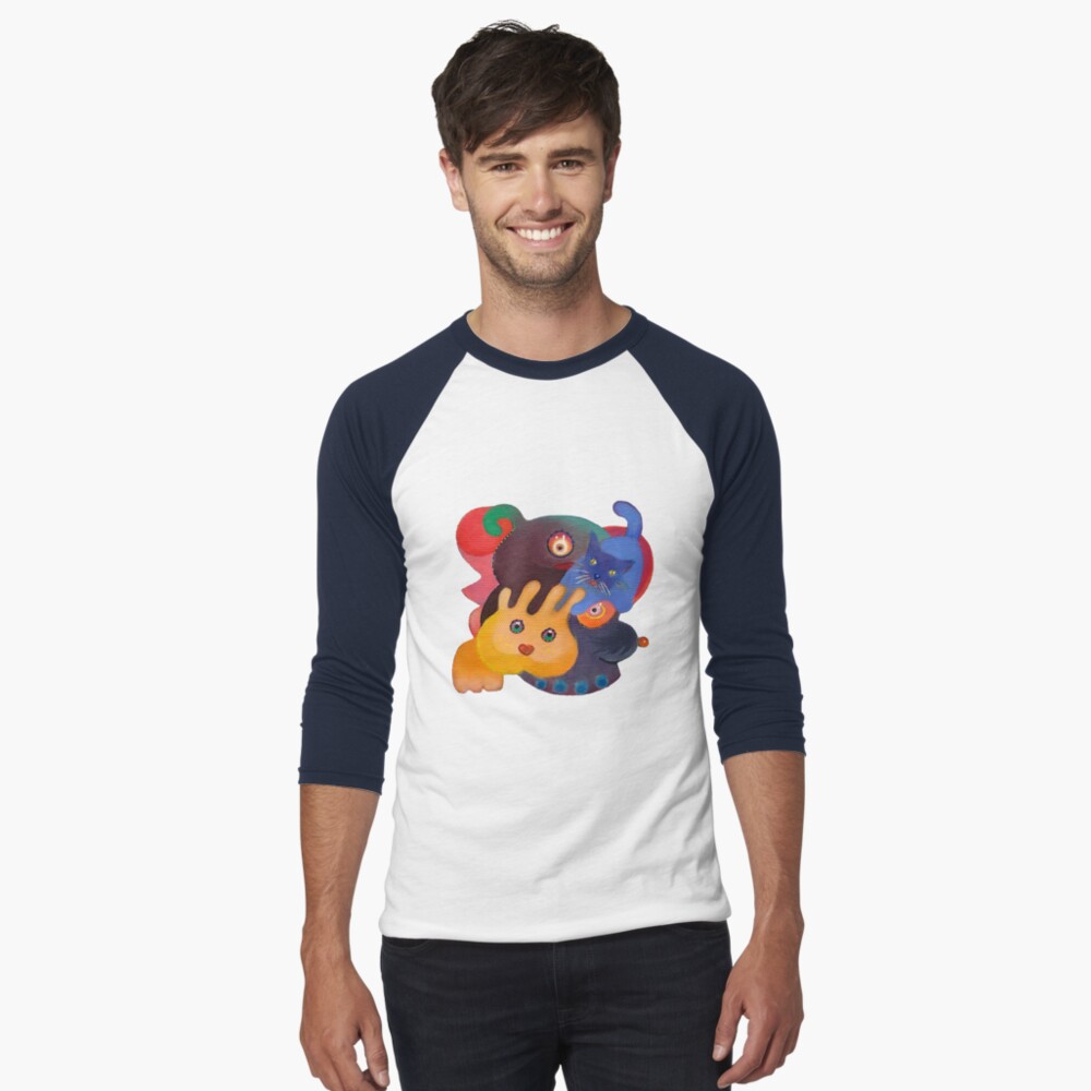 Item preview, Baseball ¾ Sleeve T-Shirt designed and sold by AnnetteArt.
