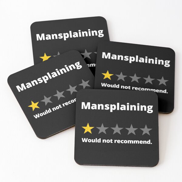 Item preview, Mansplaining: Would not recommend - 1 Star Rating designed and sold by CreatedForYou.