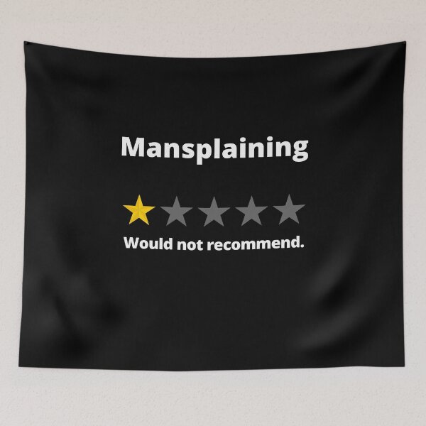 Item preview, Mansplaining: Would not recommend - 1 Star Rating designed and sold by CreatedForYou.