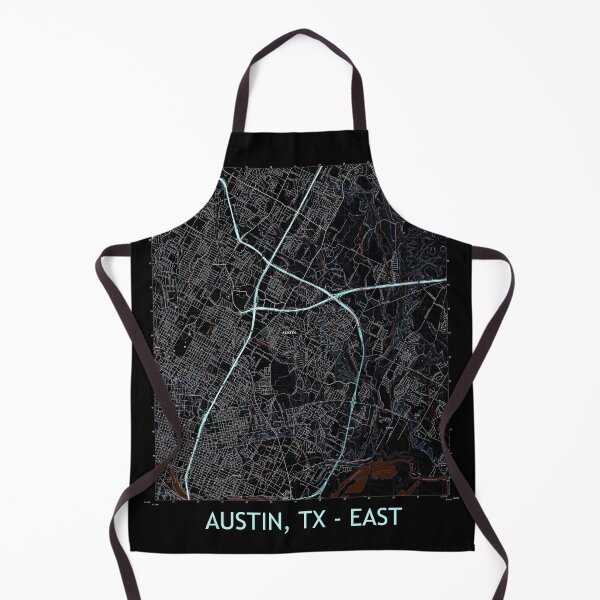 Item preview, Austin, TX - EAST Topographical Map Dark designed and sold by PGHPhotoCo.