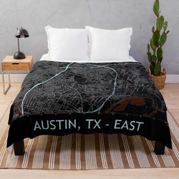 Item preview, Austin, TX - EAST Topographical Map Dark designed and sold by PGHPhotoCo.
