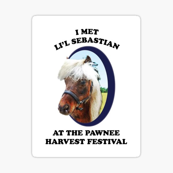 Aperçu de l'œuvre J'ai rencontré Lil Sebastian au Pawnee Harvest Festival créée et vendue par elliottbryan.