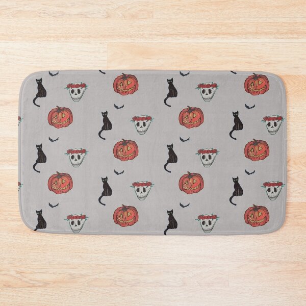 Item preview, Happy Halloween! Cat and Bat, Pumpkin and skull! designed and sold by IIIcrows.