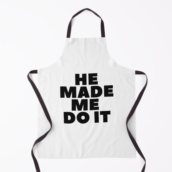Item preview, "He Made Me Do It" - White Lie Party Print designed and sold by TopTrendNow.