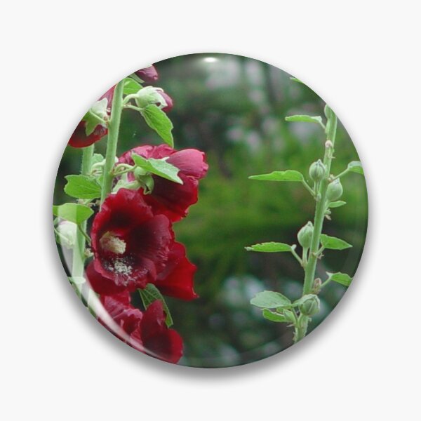 Item preview, Red Hollyhocks designed and sold by DancingCreek.