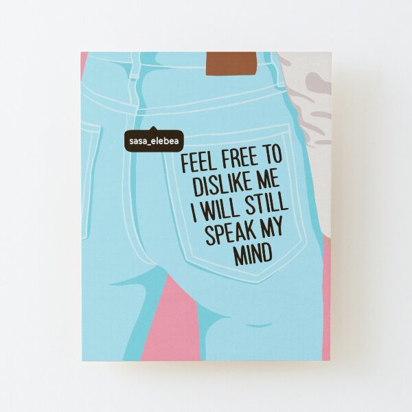 Feel free by Sasa Elebea Wood Mounted Print