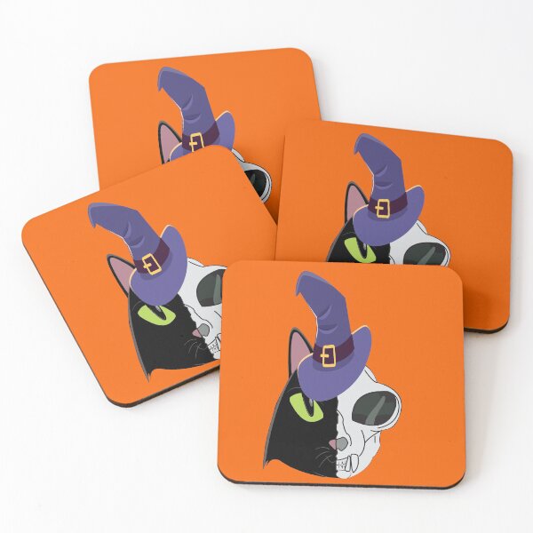 Item preview, Half Cat Half Skull designed and sold by DeikarPOD.