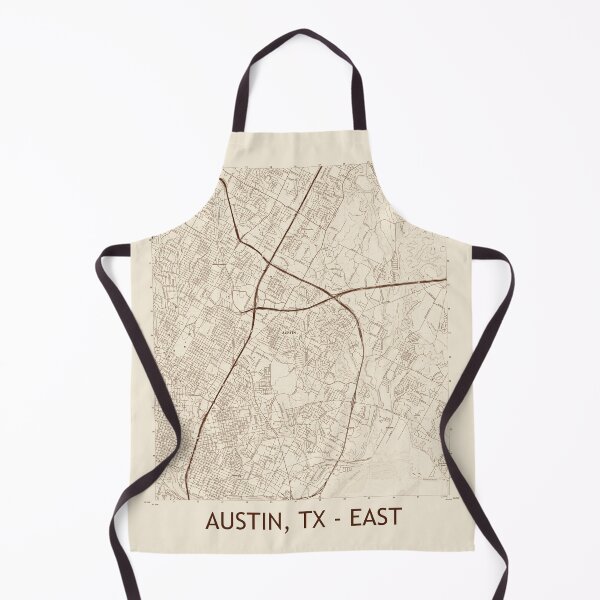 Item preview, Austin, TX - EAST Topographical Map Vintage designed and sold by PGHPhotoCo.