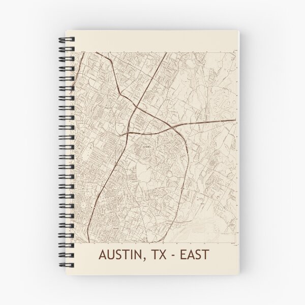 Item preview, Austin, TX - EAST Topographical Map Vintage designed and sold by PGHPhotoCo.
