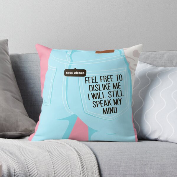 Feel free by Sasa Elebea Throw Pillow