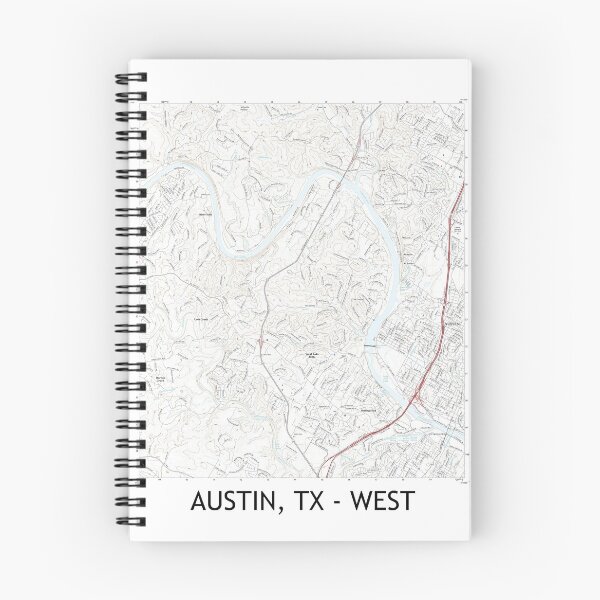 Item preview, Austin, TX - WEST Topographical Map Clean designed and sold by PGHPhotoCo.