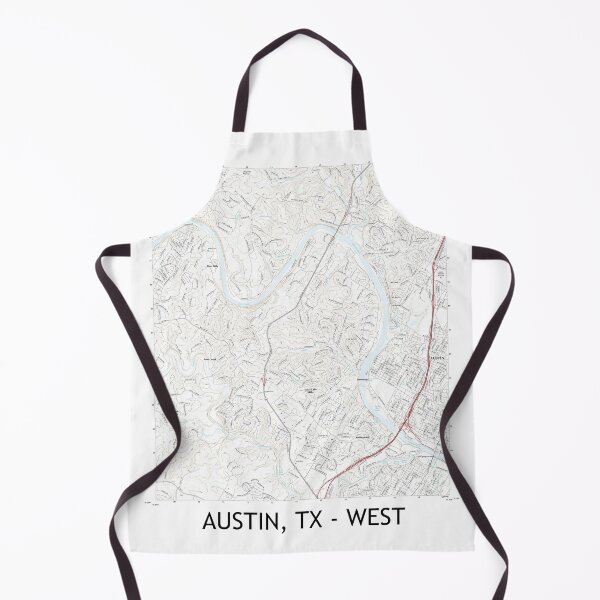 Item preview, Austin, TX - WEST Topographical Map Clean designed and sold by PGHPhotoCo.