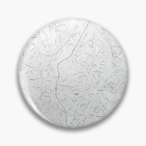 Item preview, Austin, TX - WEST Topographical Map Black and White designed and sold by PGHPhotoCo.