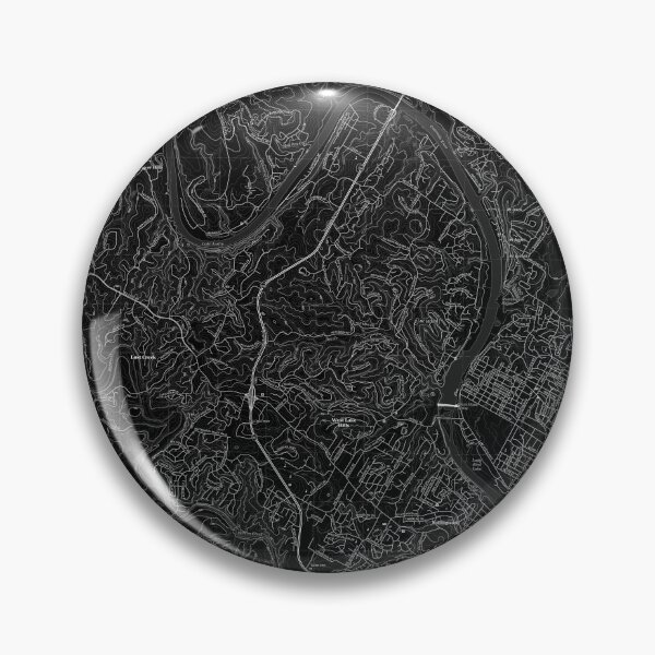 Item preview, Austin, TX - WEST Topographical Map Black designed and sold by PGHPhotoCo.