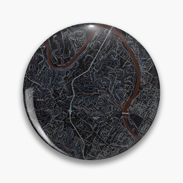 Item preview, Austin, TX - WEST Topographical Map Dark designed and sold by PGHPhotoCo.
