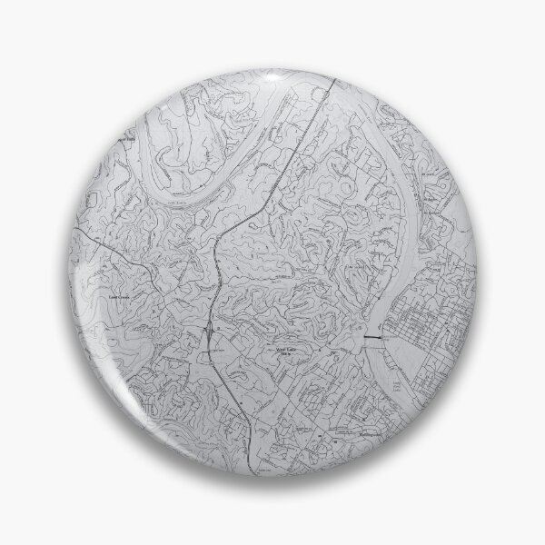 Item preview, Austin, TX - WEST Topographical Map Grey designed and sold by PGHPhotoCo.