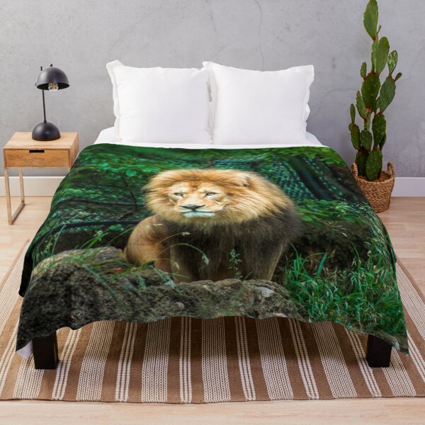 Item preview, Lion looking out over an enclosure at the zoo designed and sold by Michael Deemer.