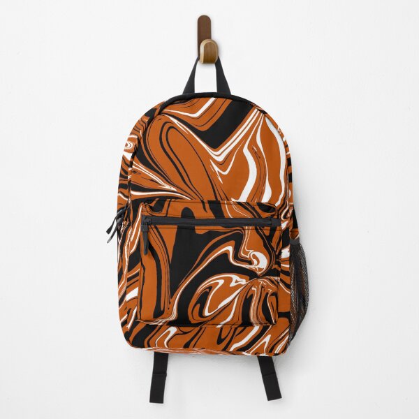 Item preview, Burnt Orange, Black and White Abstract Melt designed and sold by WildNClassyFun.
