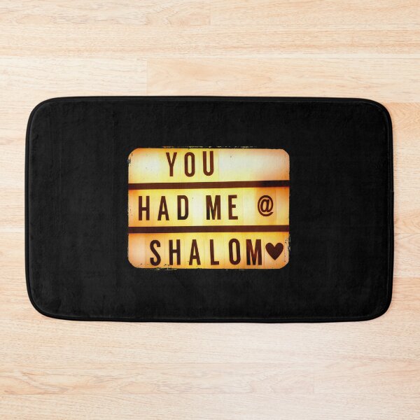 Item preview, You had me @ Shalom, Shalom mask, Shalom socks, Shalom apron  designed and sold by PicsByMi.