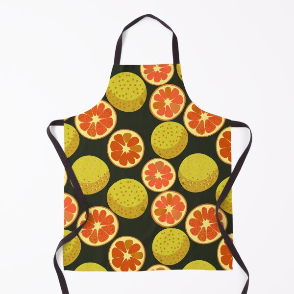 Item preview, red grapefruits pattern designed and sold by rysunki-malunki.
