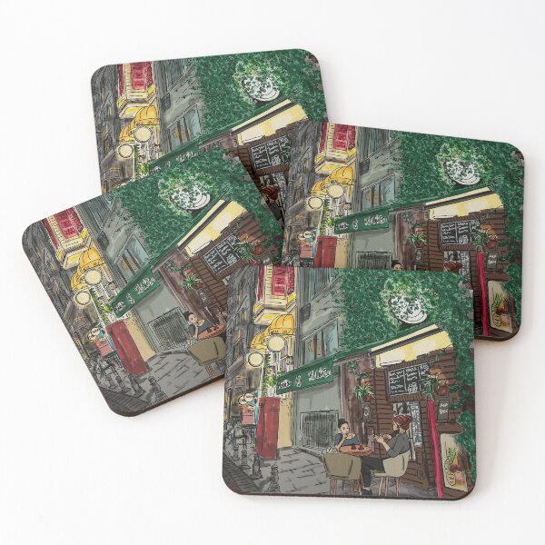 Item preview, Evening in the streets of Kadıköy, Istanbul. Women in a cafe. designed and sold by NaliniLe.