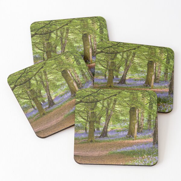 Item preview, Bluebell Woods in Springtime with fresh green beech leaves and patches of bluebells.  designed and sold by Cameranick.