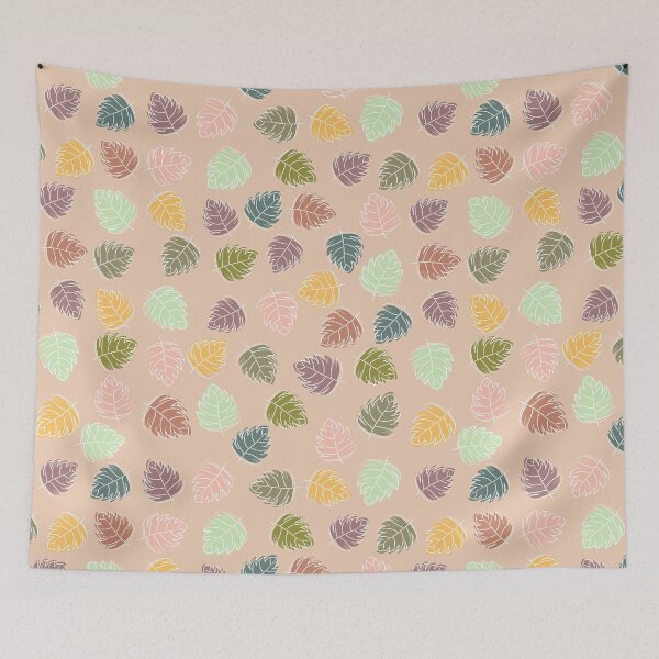 Item preview, Pastel mixed autumn leaves pattern designed and sold by KamTamDesigns11.