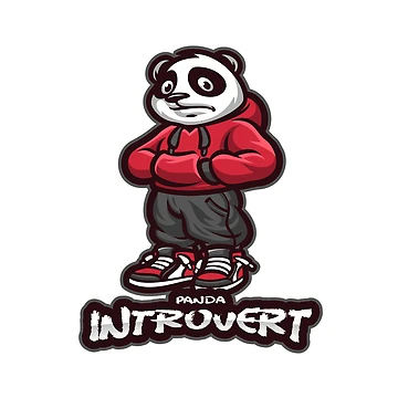 Artwork thumbnail, Panda Introvert by FunPrint