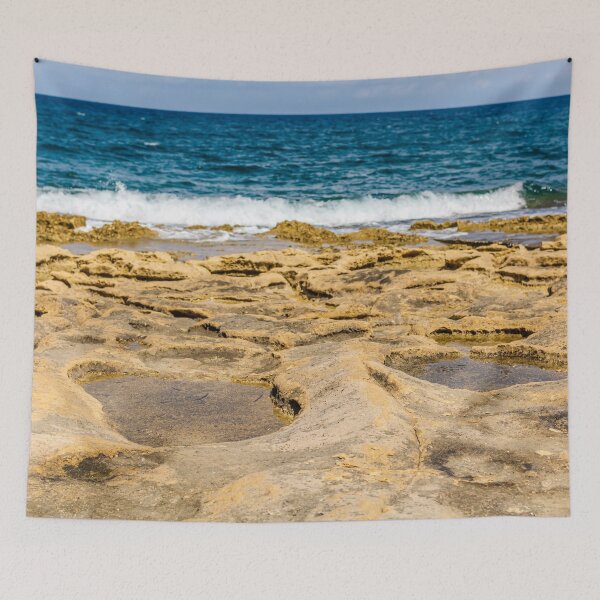 Item preview, Unearthly rocky Malta shore designed and sold by lena-maximova.