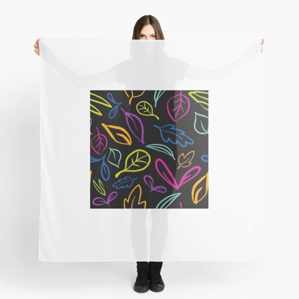 Neon Leaves Scarf