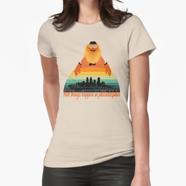 Bad Things Happen In Philadelphia gritty Fitted T-Shirt