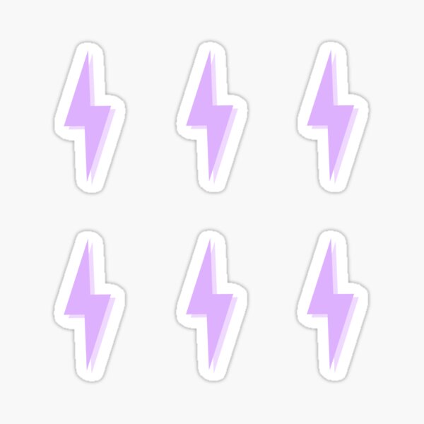 Pack of purple bolts Sticker