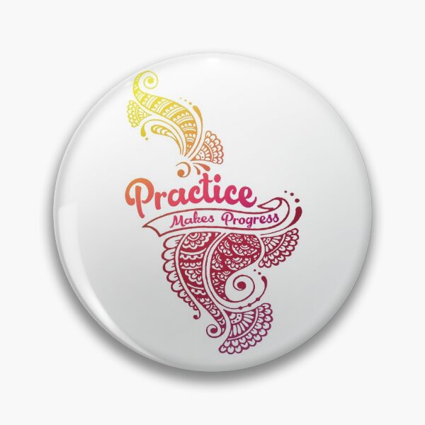 Item preview, Practice makes progress henna design designed and sold by InstaEtchStudio.