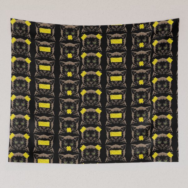 Item preview, Hear no evil see no evil speak no evil cats. designed and sold by MBartistic.