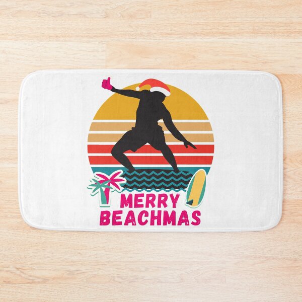 Item preview, Merry Beachmas Surfing | Merry Christmas Surfers in Australia, Hawaii, Mexico, New Zealand and Everywhere in the World with Christmas in the Summer designed and sold by InkItStudio.