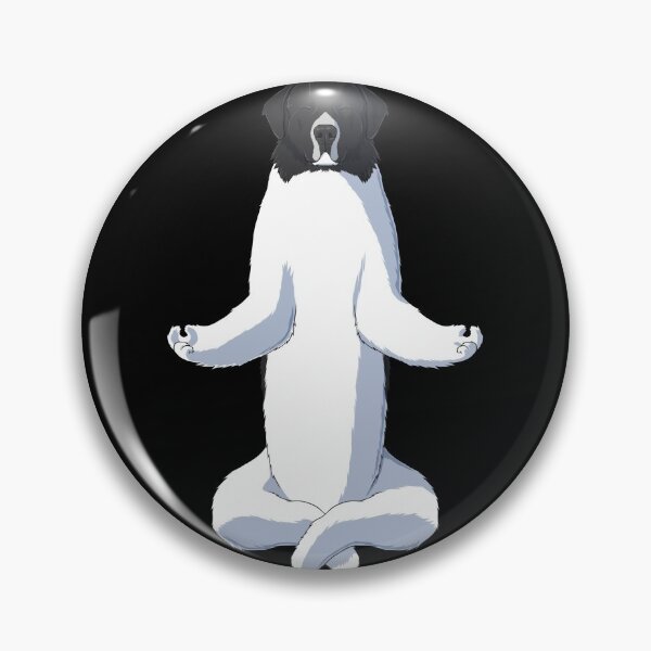 Item preview, Meditating Yoga Landseer Dog designed and sold by alwe-designs.