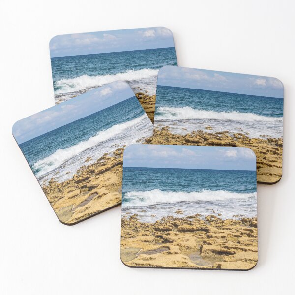 Item preview, Mediterranean sea water with stone beach designed and sold by lena-maximova.