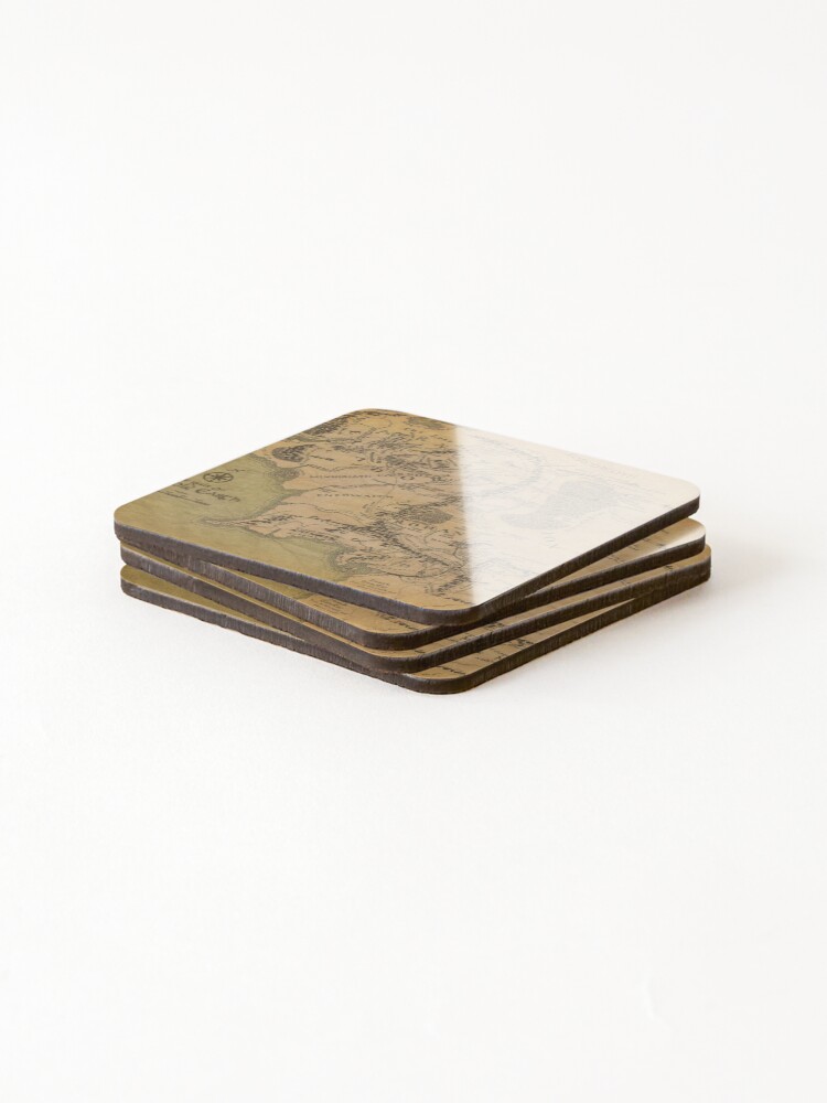 Alternate view of Map Coasters (Set of 4)
