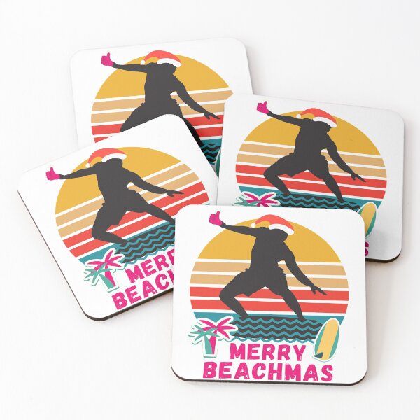 Item preview, Merry Beachmas Surfing | Merry Christmas Surfers in Australia, Hawaii, Mexico, New Zealand and Everywhere in the World with Christmas in the Summer designed and sold by InkItStudio.