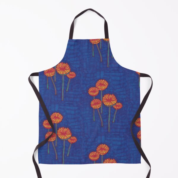 Item preview, Mushrooms on a Blue Background designed and sold by JaySnellingArt.
