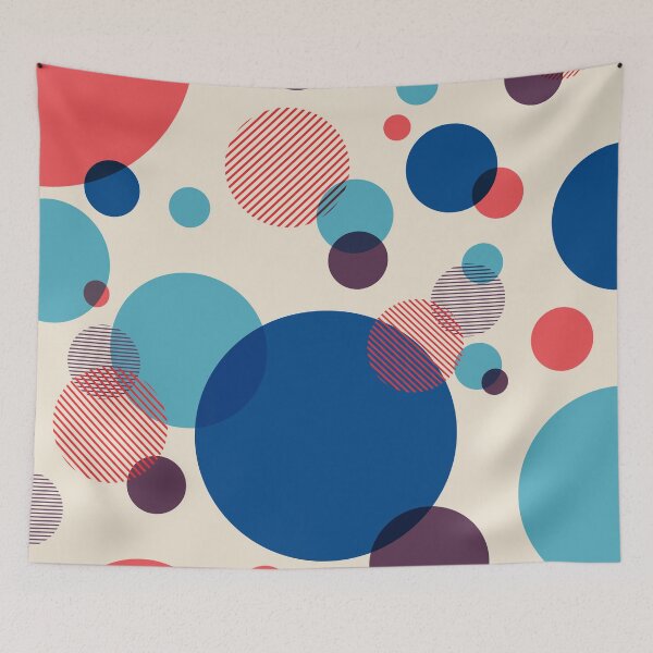 Item preview, Illustration with Dots in Red and Blue designed and sold by Pia Kolle.