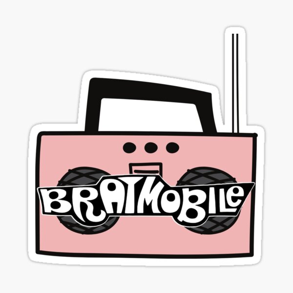 Bratmobile - Stereo Logo Sticker